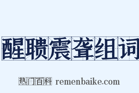 醒聩震聋组词是什么意思的图片